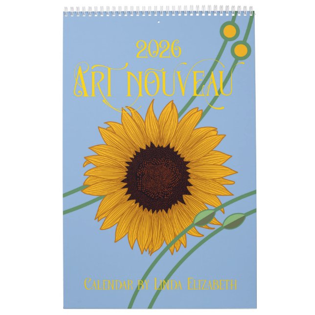 Art Nouveau Calendário Botânico Retroativo (Capa)