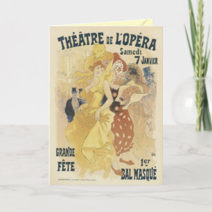 Art Nouveau Cartões de saudação - Theater de l'Ope