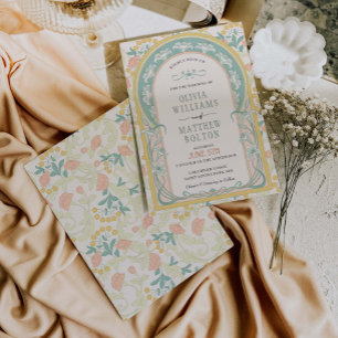 Art Nouveau Convite Vintage Deco