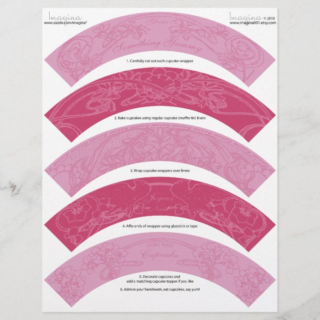 Art Nouveau DIY Cupcakes de Natal Molas (Frente)