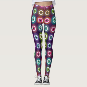 Art Nouveau Estilos Místicos Leggings de Padrão Oc