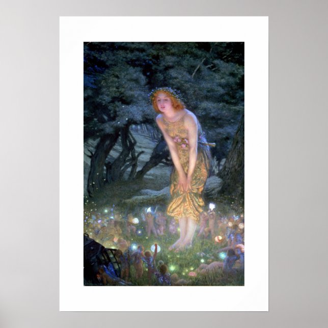 Art Nouveau Fantasy Impressão 20x20 (Frente)