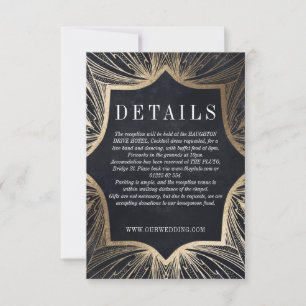 Art Nouveau faux gold DETAILS inserir cartão