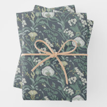 Art Nouveau Floral Cream Green