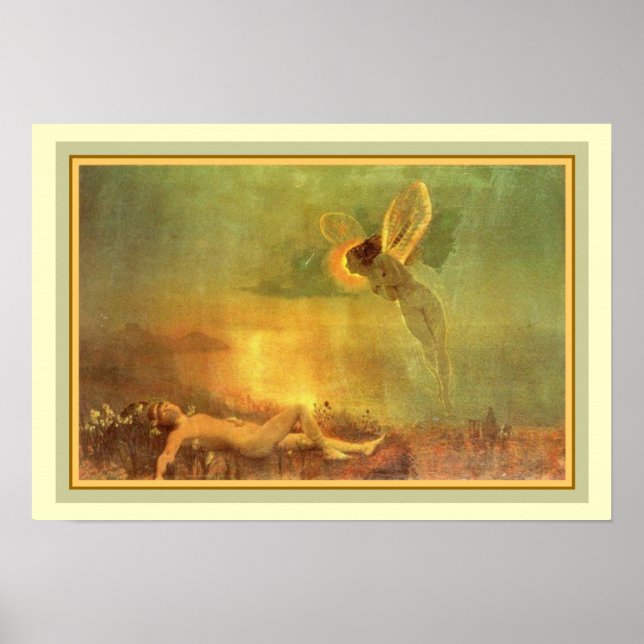 Art Nouveau "Home Again" 13 x 19 Poster (Frente)