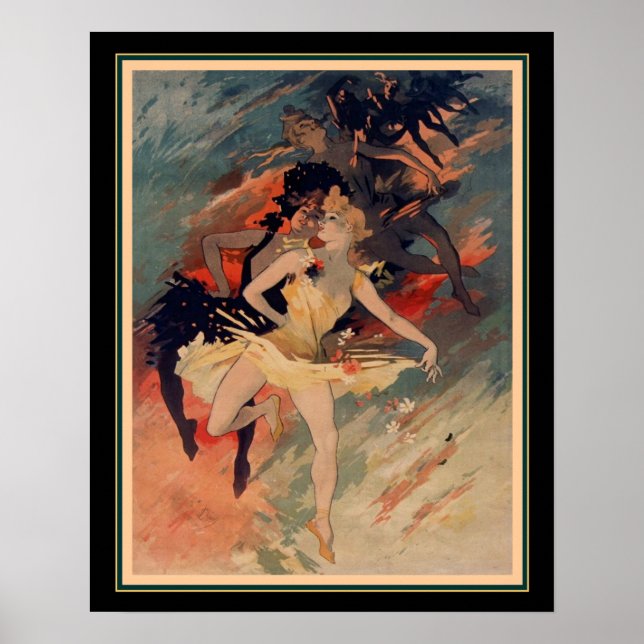 Art Nouveau Impressão "La Danse" - 16x20 (Frente)