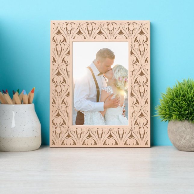 Art Nouveau Iris Floral & Foliage Padrão (Criador carregado)