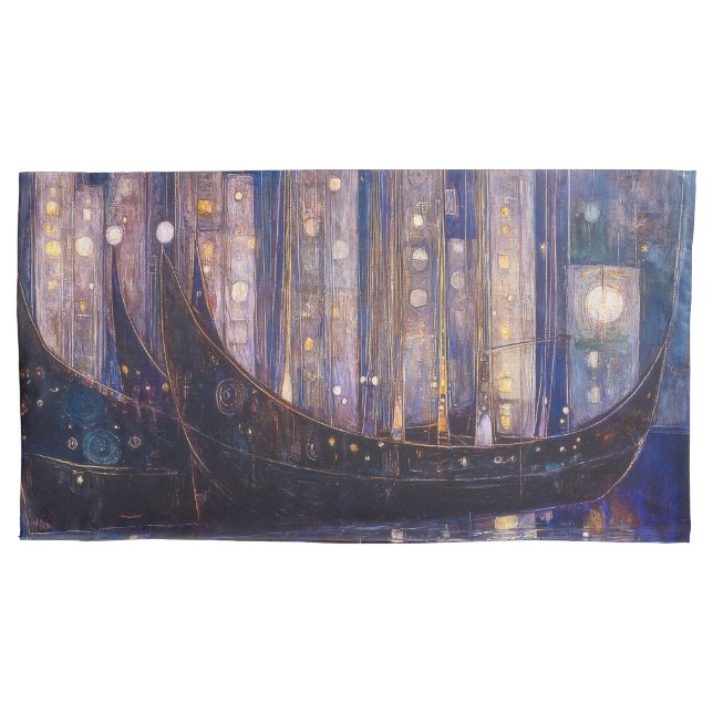 Art Nouveau King Pair Pillowcase (Frente-Esquerda)