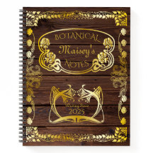 Art Nouveau Livro de Motifs Botânico Cobrir Madeir
