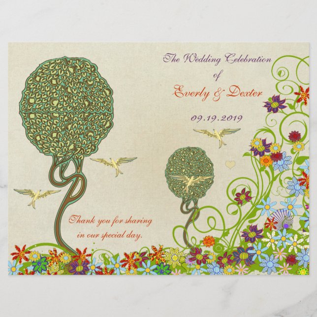 Art Nouveau Love Bird Wedding (Frente)