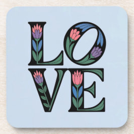 Art Nouveau LOVE Porta copos Set