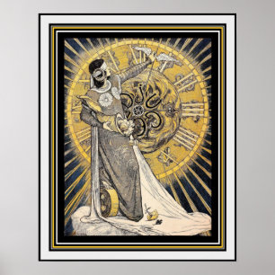 Art Nouveau Mãe Natureza 16 x 20 Poster