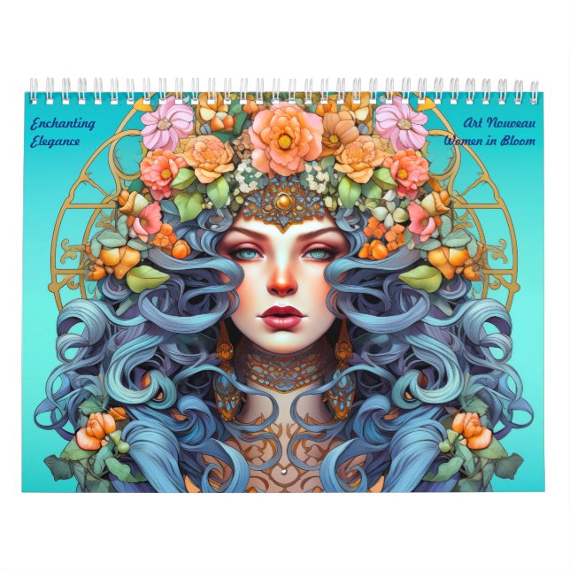 Art Nouveau Mulheres no Bloom Calendário (Capa)