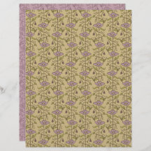 Art Nouveau Papel Floral