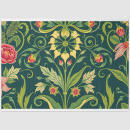 Art Nouveau Papel Tecido de Decoupage Floral