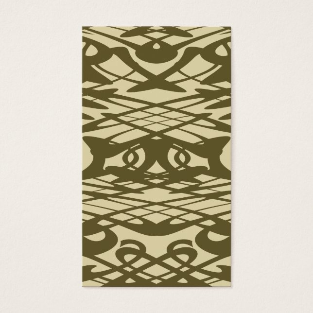Art Nouveau Pattern in Beige and Brown. (Frente)