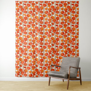 Art Nouveau Poppies Tapeçaria