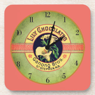 Art nouveau porta copos de chocolate