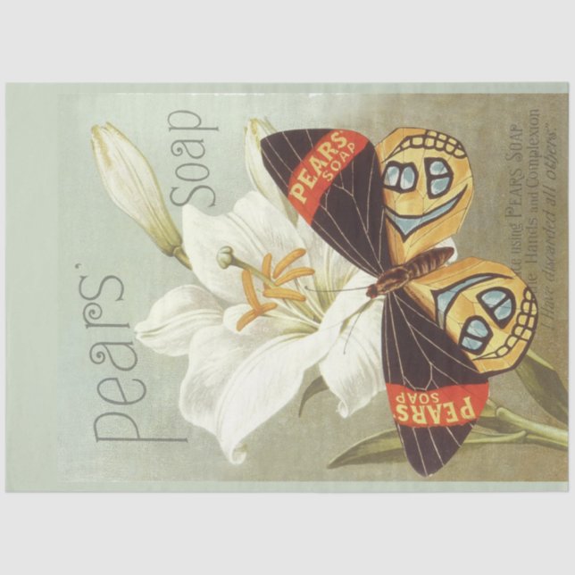 Art Nouveau Poster Soap Decoupage Papel Tecidual (Frente )