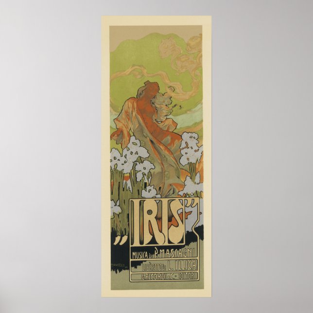 Art Nouveau Posters - Iris (Frente)