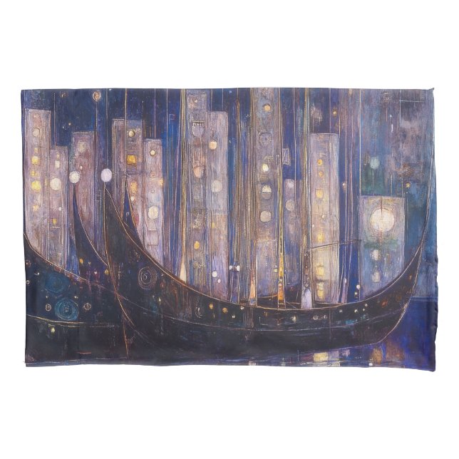 Art Nouveau Solteiro Padrão Pillowcase (Frente)