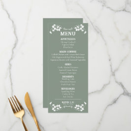 Art Nouveau Wedding Flat Menu