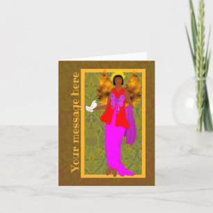 Art Nouveau William Morris Cartão de Férias de Nat