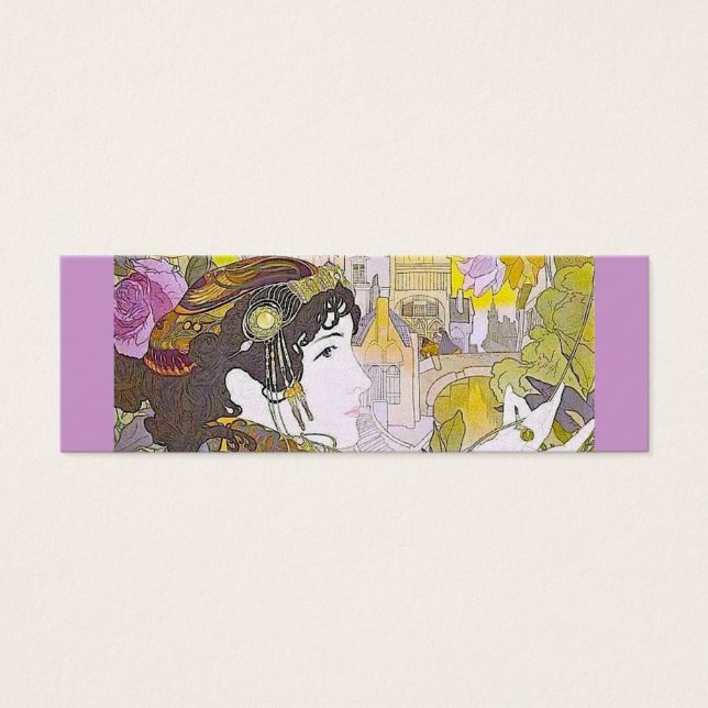 Art Nouveau Woman Bookmark (Frente)