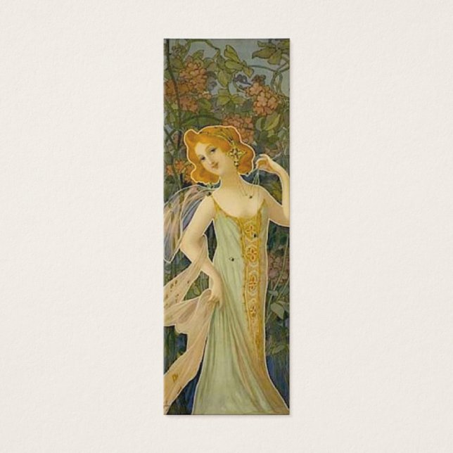 Art Nouveau Woman Bookmark (Frente)