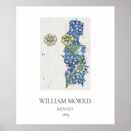 ART POSTER : WILLIAM MORRIS : KENNET : 1883