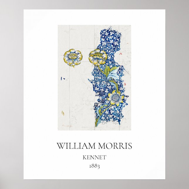ART POSTER : WILLIAM MORRIS : KENNET : 1883 (Frente)