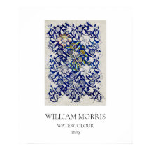ART POSTER : WILLIAM MORRIS : WATERCOLOR 1883