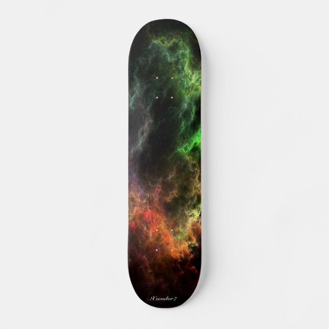 Art Stucco Mosaico Nebula Cluster Skateboard (Frente)