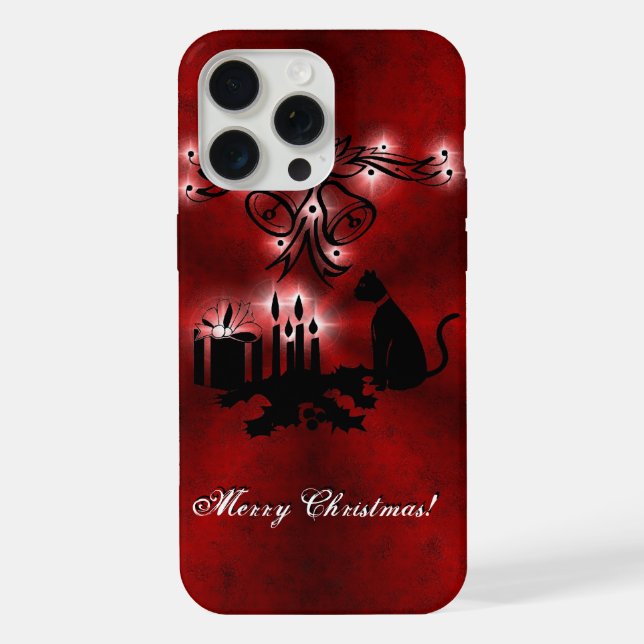 Artdeco de Natal com Gato Negro (Verso)