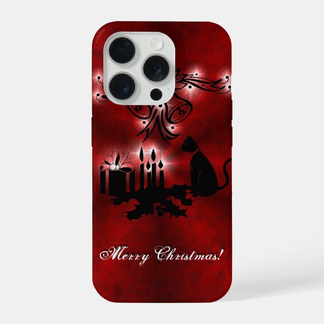 Artdeco de Natal com Gato Negro (Verso)