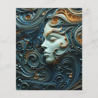 Arte 3D da Mulher Moonlit