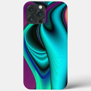 Arte 3D Metálica Futurística Abstrato
