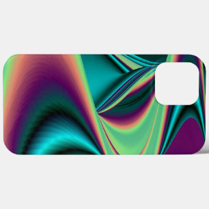 Arte 3D Metálica Futurística Abstrato