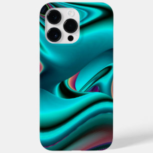 Arte 3D Metálica Futurística Abstrato