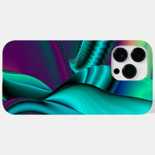 Arte 3D Metálica Futurística Abstrato