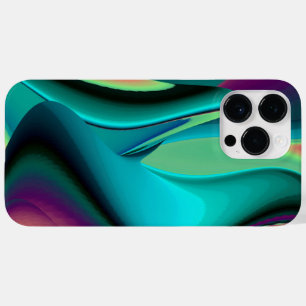 Arte 3D Metálica Futurística Abstrato