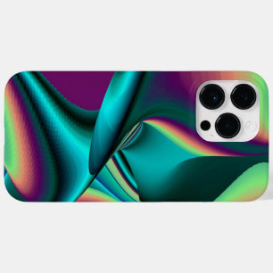 Arte 3D Metálica Futurística Abstrato