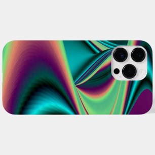 Arte 3D Metálica Futurística Abstrato