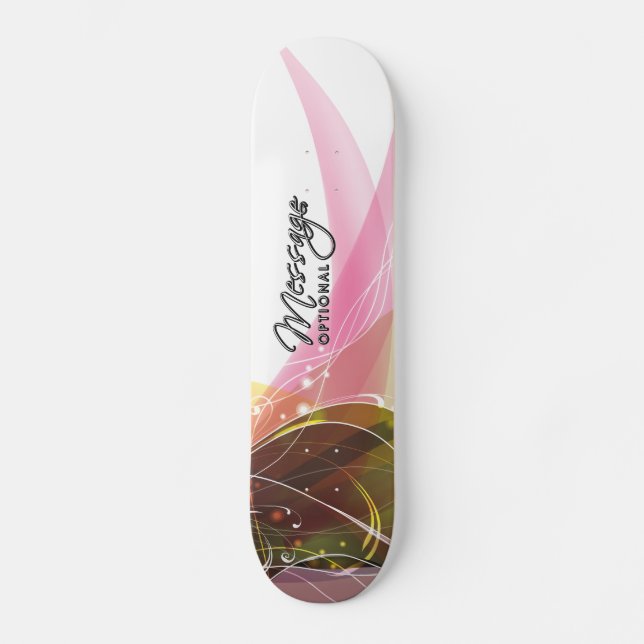 Arte Abstrata 15 Skateboard (Frente)