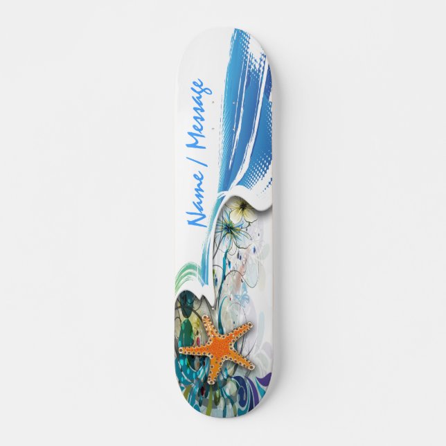 Arte Abstrata 30 Skateboard (Frente)