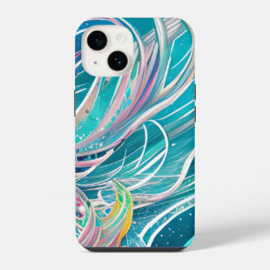 Arte abstrata Blue Coral Beachy
