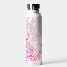 Arte abstrata de mármore turbilhão fluido rosa vib