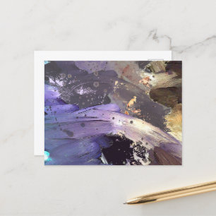 Arte abstrata de Rich Lavendar Cartão postal perso