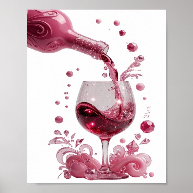 ARTE ABSTRATA em Prata com Estilo Impressão de Art (Frente)