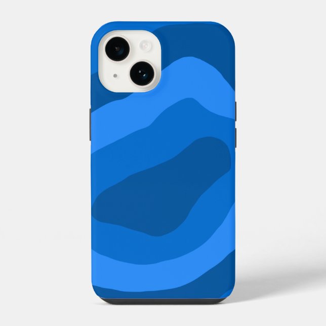 arte abstrata em tons de azul (Verso)